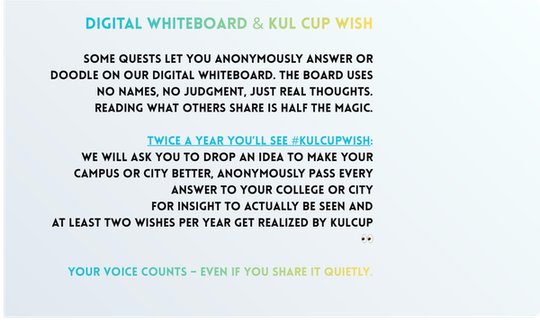 Digital Whiteboard & KÜLCupWish
