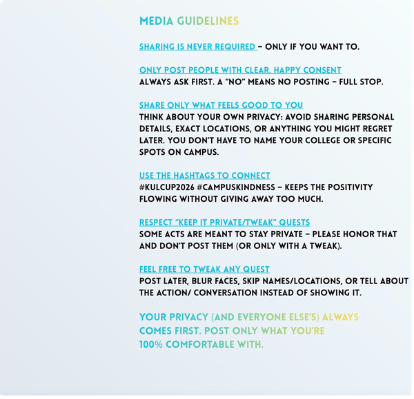 Media Guidelines
